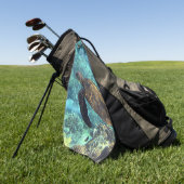 海の亀 ゴルフタオル (グリーン)