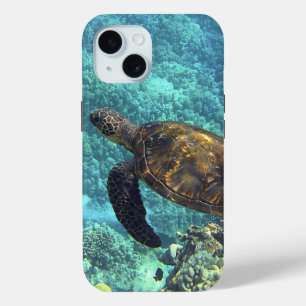 海の亀 iPhone 15ケース