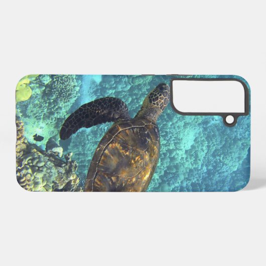 海の亀 SAMSUNG GALAXYケース (裏面横)