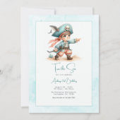 「海の二」海賊幼児2回目の誕生日パーティー 招待状 (正面)