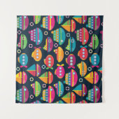 海の交通機関パターン タペストリー (正面)