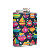 海の交通機関パターン フラスク (右)