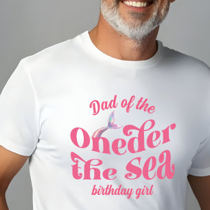 海の人魚お父さん1歳の誕生日おめでとう Tシャツ