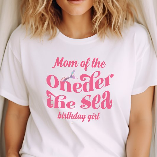 海の人魚のお誕生日のママ Tシャツ