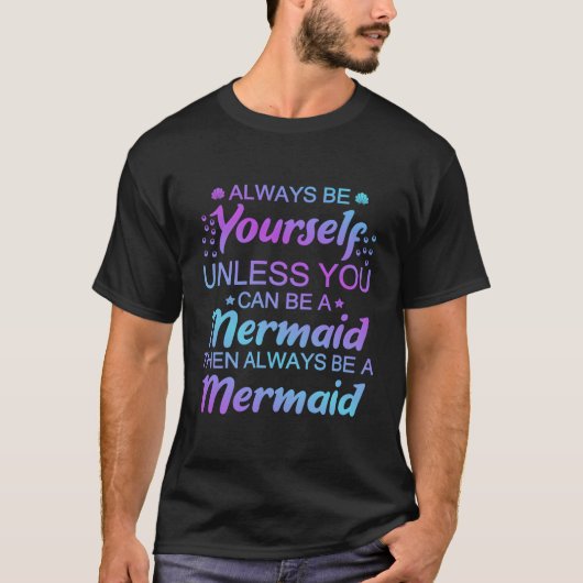 海の人魚のための人魚 Tシャツ (正面)