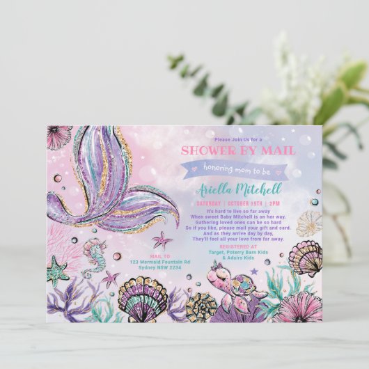 海の人魚のひいさまが郵便でにわか雨を降らす 招待状 (スタンド正面)