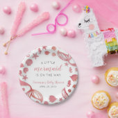 海の人魚のひいさまの赤ん坊のシャワーの下 ペーパープレート (パーティー)