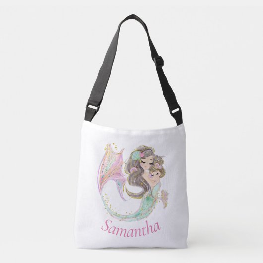 海の人魚のクロスボディバッグの下で クロスボディバッグ (正面)