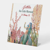 海の人魚のサンゴの誕生日パーティーへようこそ 台座サイン (正面)