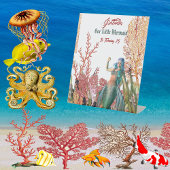 海の人魚のサンゴの誕生日パーティーへようこそ 台座サイン