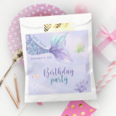 海の人魚の下の人魚の誕生日パーティー フェイバーバッグ