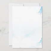 海の人魚の下の人魚の誕生日パーティー 招待状 (裏面)