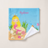 海の人魚の下 バスタオルセット (ウォッシュタオル)