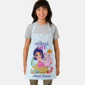 海の人魚の命の下パーソナライズされた エプロン (インサイチュ)
