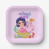 海の人魚の命の下 ペーパープレート (正面)
