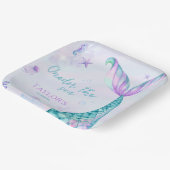 海の人魚の女の子の一人 ペーパープレート (傾斜あり)