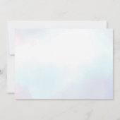 海の人魚の女の子2nd誕生日の写真 招待状 (裏面)