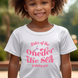 海の人魚の姉妹 誕生日の女の子 Tシャツ