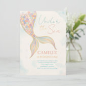 海の人魚の尾の誕生日パーティーの下で 招待状 (スタンド正面)