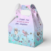 海の人魚の誕生日お洒落パーティーの下で フェイバーボックス (裏面サイド)