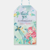 海の人魚の誕生日の下 ギフトタグ (正面)