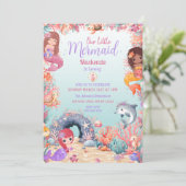 海の人魚の誕生日パーティーの下で魅惑的 招待状 (スタンド正面)