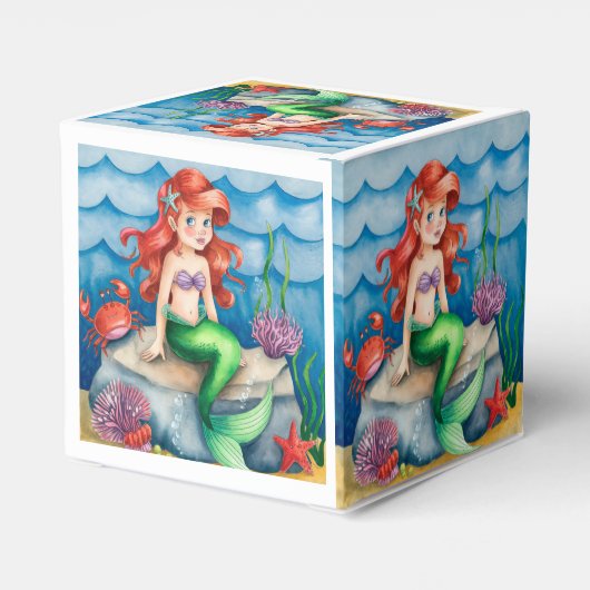 海の人魚の誕生日パーティーの下 フェイバーボックス (裏面サイド)