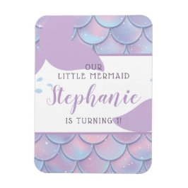 海の人魚の誕生日パーティーの下 マグネット