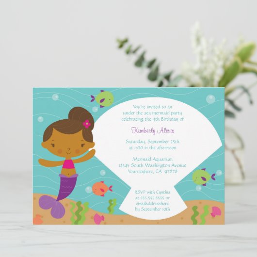 海の人魚の誕生日パーティーの招待の下で 招待状 (スタンド正面)
