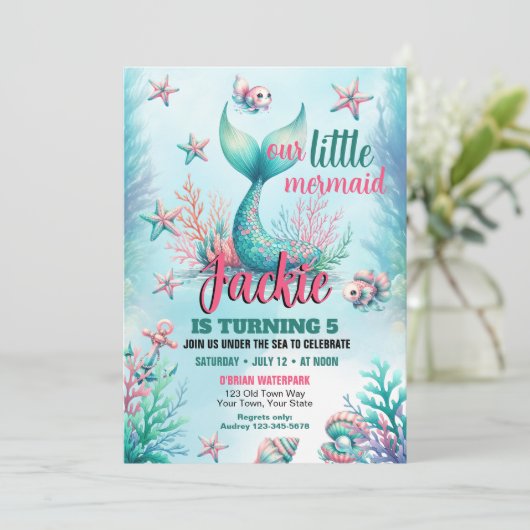 海の人魚の誕生日パーティーの招待の下で 招待状 (スタンド正面)