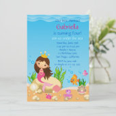 海の人魚の誕生日パーティーの招待の下 招待状 (スタンド正面)