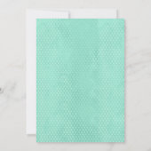 海の人魚の誕生日パーティーの招待の下 招待状 (裏面)