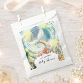 海の人魚の赤ちゃんシャワーの下 フェイバーバッグ (クリップ留めされた状態)