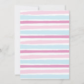 海の人魚の2歳誕生日プールパーティー招待状 招待状 (裏面)