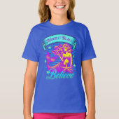 海の人魚信じ車 Tシャツ (正面)