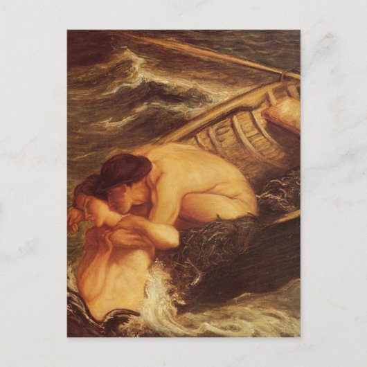 海の人魚及び船員 ポストカード (正面)