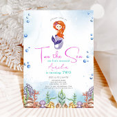 海の人魚2歳の誕生日 招待状