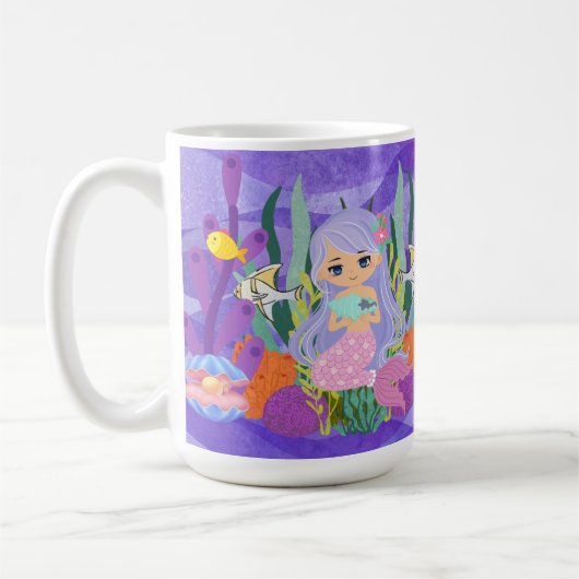 海の人魚 ウォーターボトル コーヒーマグカップ (左)