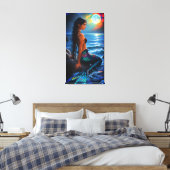 海の人魚 キャンバスウォールアート キャンバスプリント (インサイチュ (寝室))