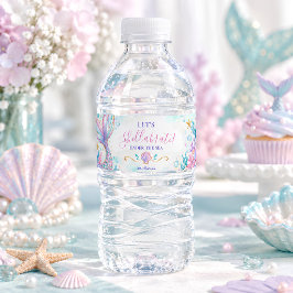 海の人魚 水彩画 ペットボトルラベル