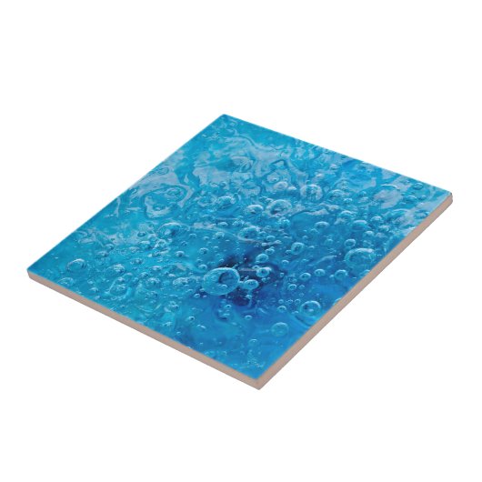 海の以下の抽象的で青い泡 タイル (側面)