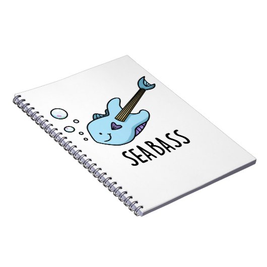 海の低音魚のギターバス・パンは面白い ノートブック (右側)