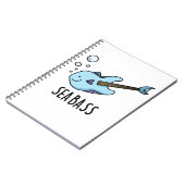 海の低音魚のギターバス・パン ノートブック (左側)