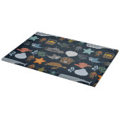 海の住民パターン1 カッティングボード (角)