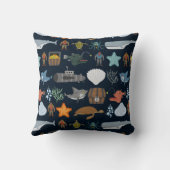 海の住民パターン1 クッション (裏面)