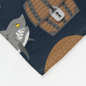 海の住民パターン1 フリースブランケット (角)