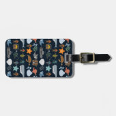 海の住民パターン1 ラゲッジタグ (正面横)