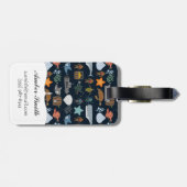 海の住民パターン1 ラゲッジタグ (裏面横)