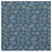 海の住民パターン2 ファブリック (見本)