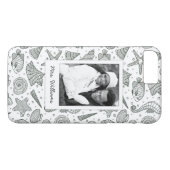 海の住民パターン|あなたの写真及び名前 Case-Mate iPhoneケース (裏面(横))